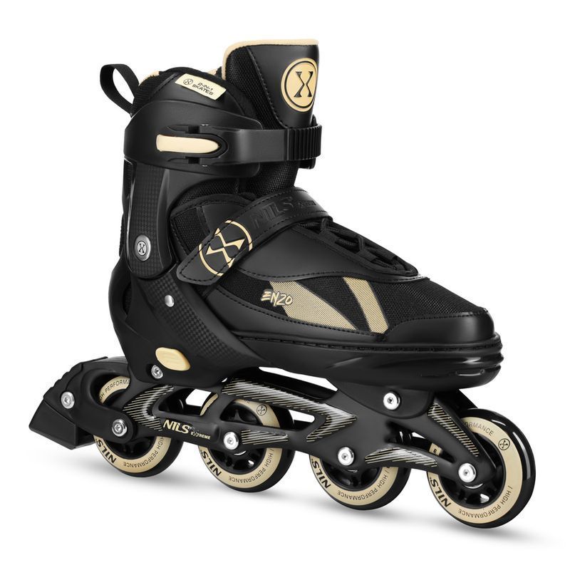Nils Enzo 2-in-1 inline skates, NH382, black and beige color