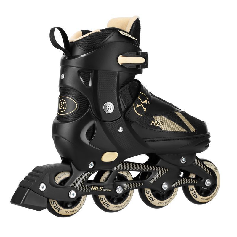 Nils Enzo 2-in-1 inline skates, NH382, black and beige color