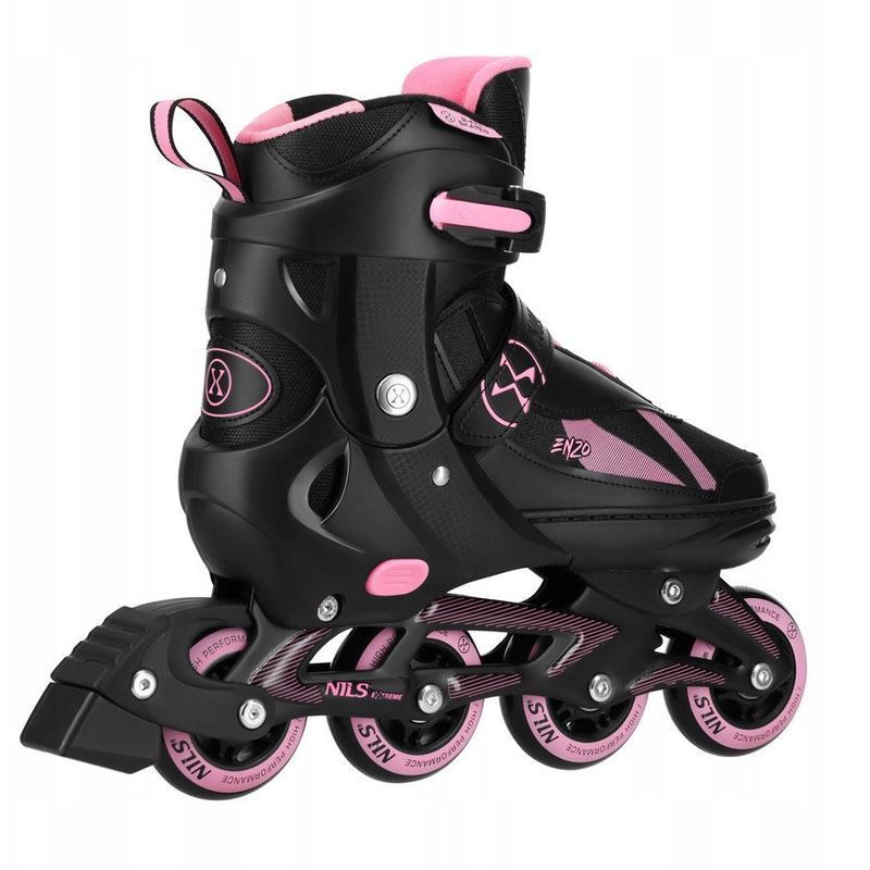 Nils Enzo 2-in-1 inline skates, NH382, black and pink color