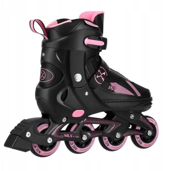 Nils Enzo 2-in-1 inline skates, NH382, black and pink color
