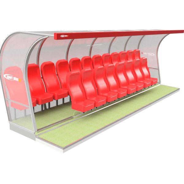 Two-row cabin for reserve players