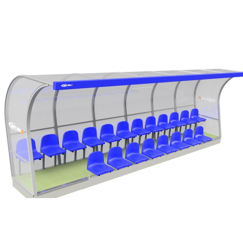 Two-row cabin for reserve players