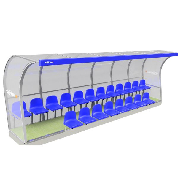 Two-row cabin for reserve players