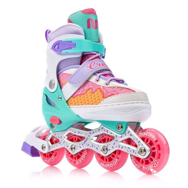 Meteor Cream roller skates, 4 in 1