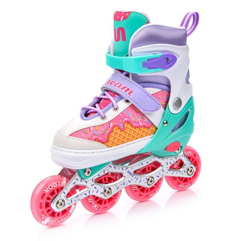 Meteor Cream roller skates, 4 in 1