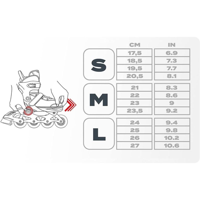 Meteor Unicorn roller skates, 4 in 1