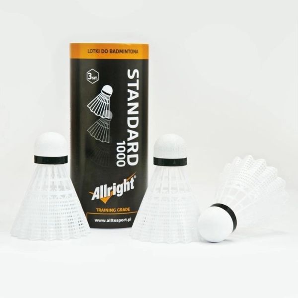 Allright badminton aileron, nylon, white color