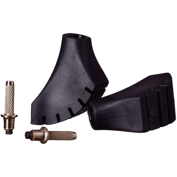 Set of tips and spearheads for Nordic walking poles