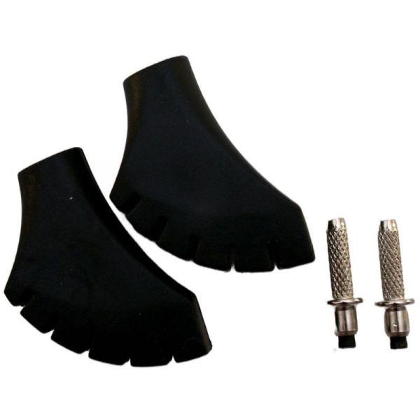 Set of tips and spearheads for Nordic walking poles