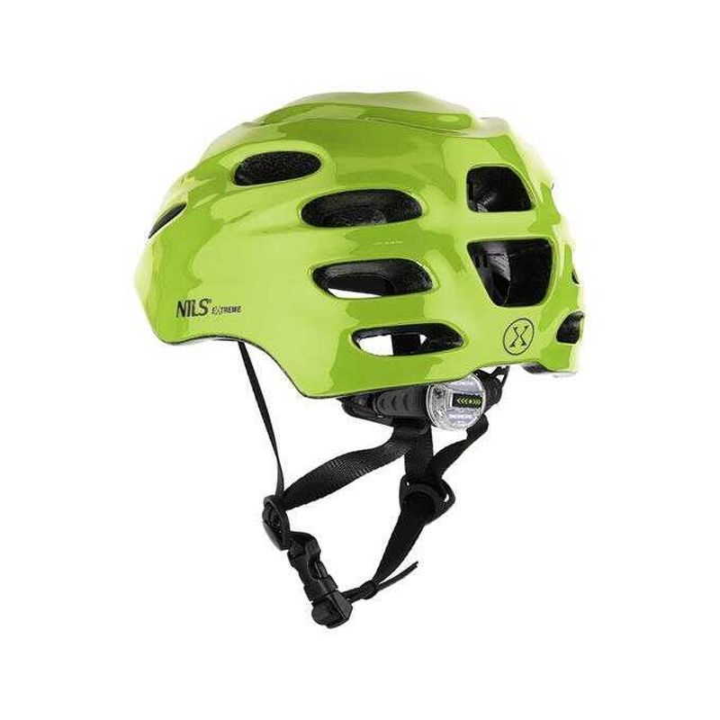 Nils Extreme Led Helmet, MTW01, green color