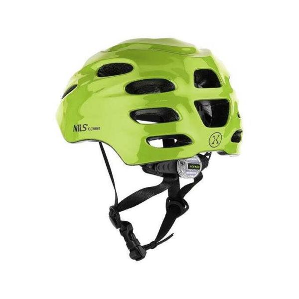 Nils Extreme Led Helmet, MTW01, green color