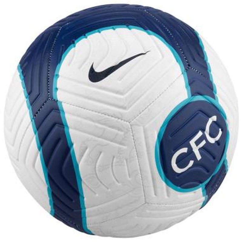 Nike Chelsea FC Strike soccer ball, size 5, color white-green-blue-black