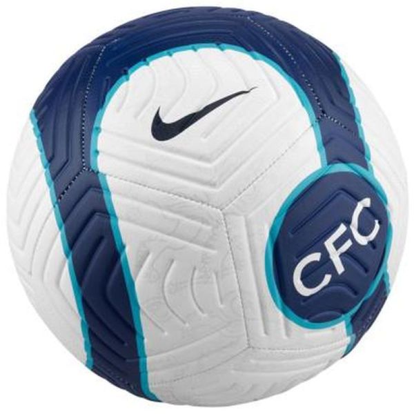 Nike Chelsea FC Strike soccer ball, size 5, color white-green-blue-black