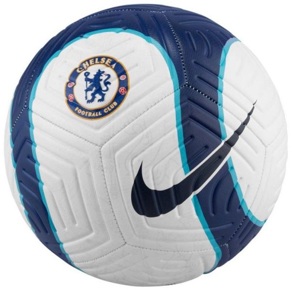 Nike Chelsea FC Strike soccer ball, size 5, color white-green-blue-black