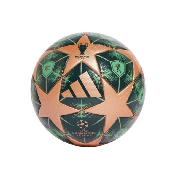 adidas UCL League soccer ball, size 5, brown-green color