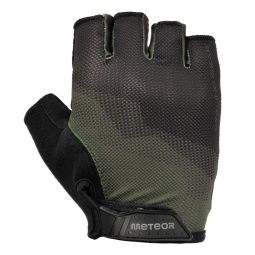 Meteor MX21 cycling gloves dark green color