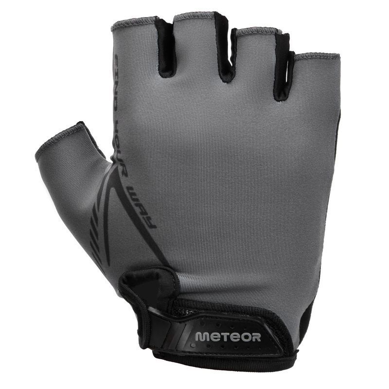 Meteor MX10 cycling gloves, black-gray color