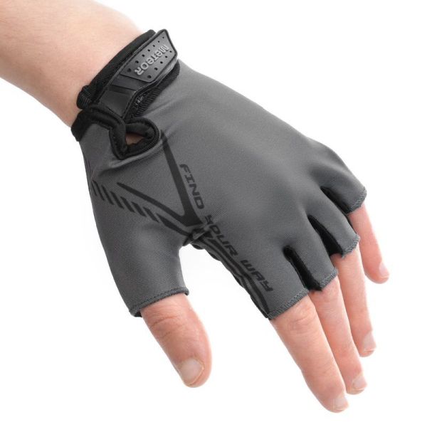 Meteor MX10 cycling gloves, black-gray color