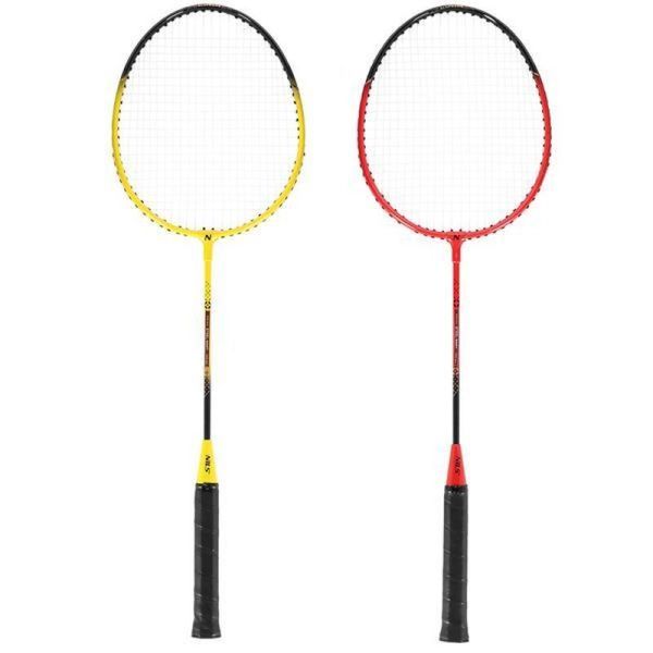 NILS NRZ264 badminton set (4 rackets+3 darts+posts + net)
