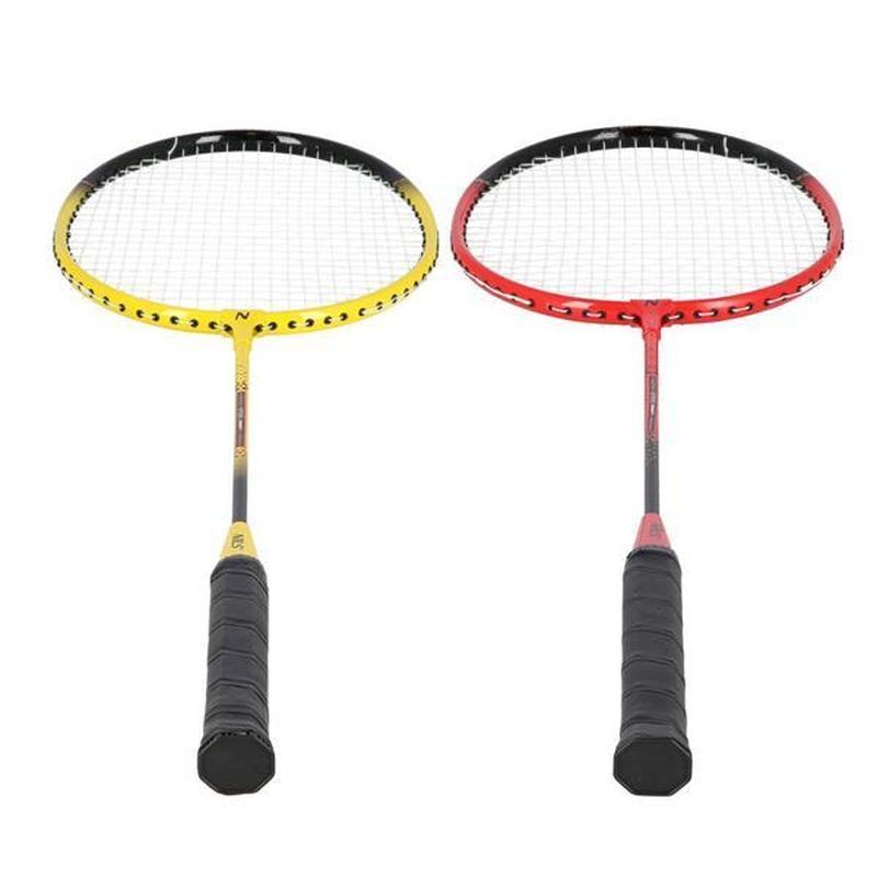NILS NRZ264 badminton set (4 rackets+3 darts+posts + net)