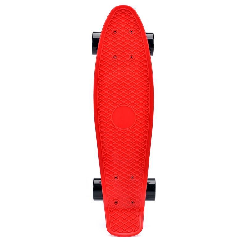 Meteor plastic skateboard red/black