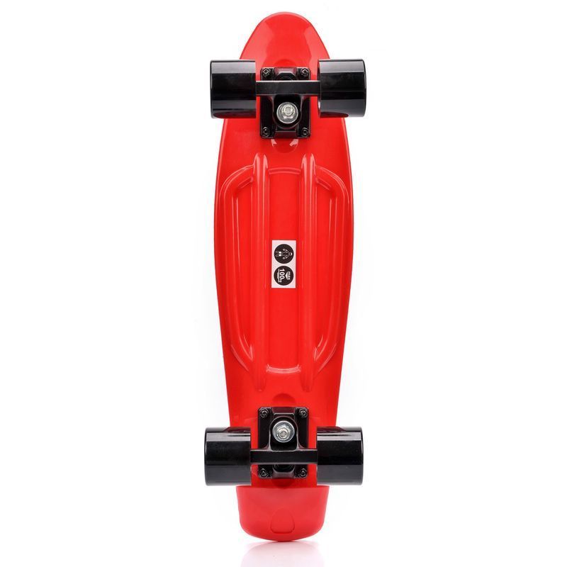 Meteor plastic skateboard red/black