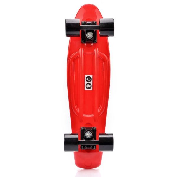 Meteor plastic skateboard red/black