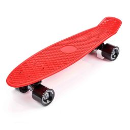Meteor plastic skateboard red/black