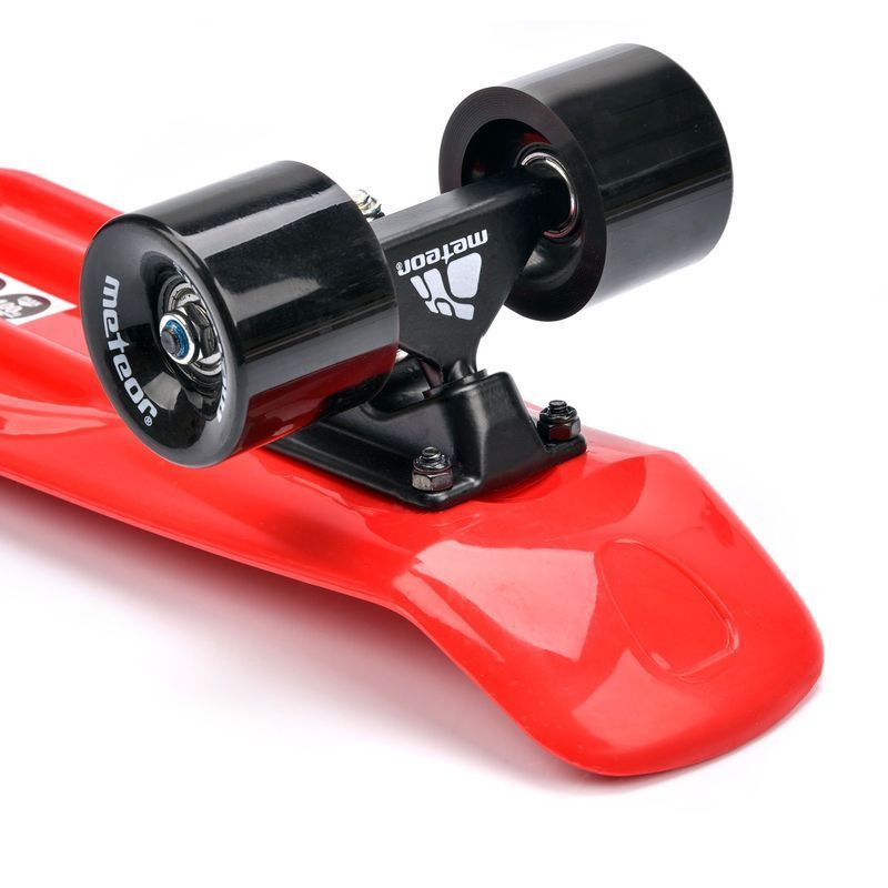 Meteor plastic skateboard red/black