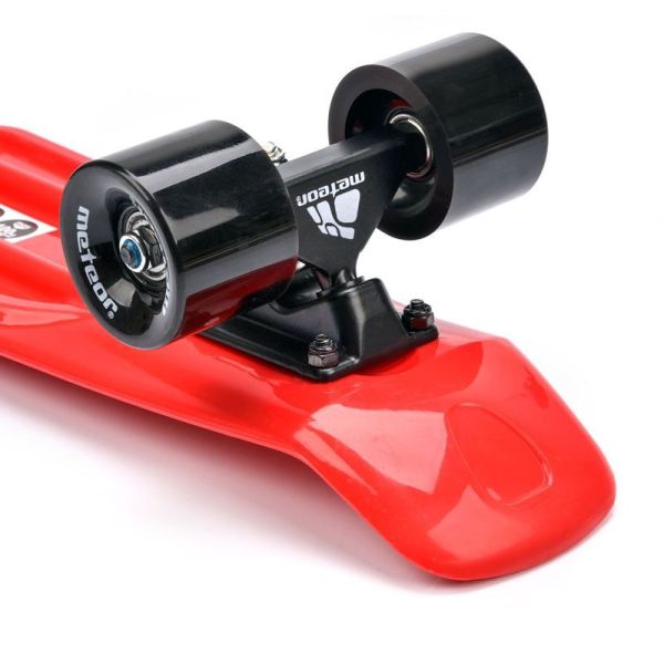 Meteor plastic skateboard red/black