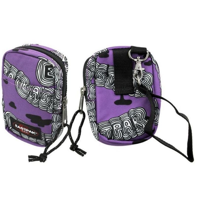 Portfel Eastpak mały, kolor biało-fioletowy