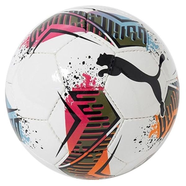 Puma Futsal 2HS indoor soccer ball, size 4, color white-blue-orange-red-pink
