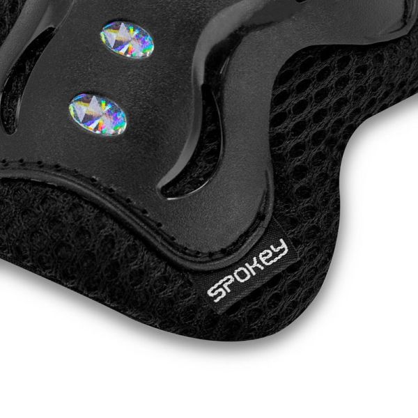 Set of protectors Spokey, for rollerblades, bicycle, scooter , black color
