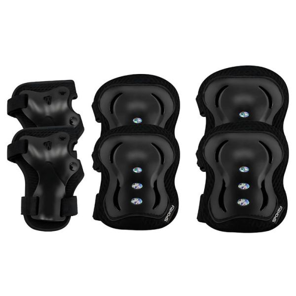 Set of protectors Spokey, for rollerblades, bicycle, scooter , black color