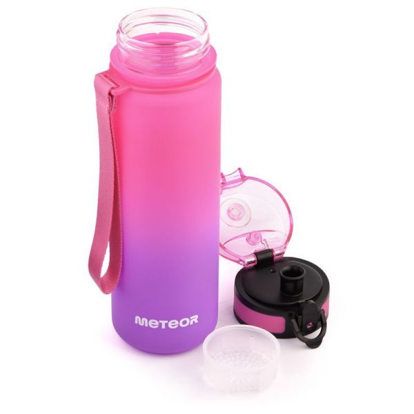 Meteor sports bottle 500 ml pink/purple