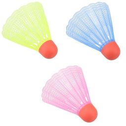 NILS NBL6013 badminton shuttle, nylon color mix