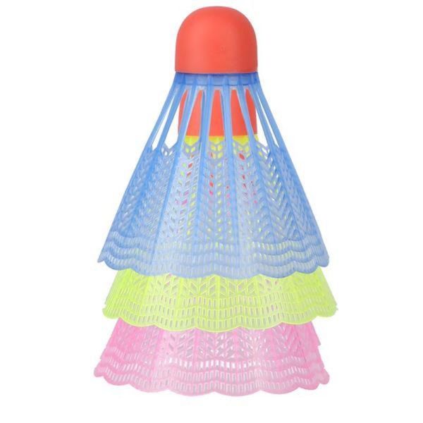 NILS NBL6013 badminton shuttle, nylon color mix