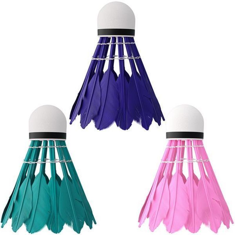 NILS NBL6213 badminton shuttlecock, feather mix color