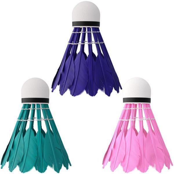 NILS NBL6213 badminton shuttlecock, feather mix color