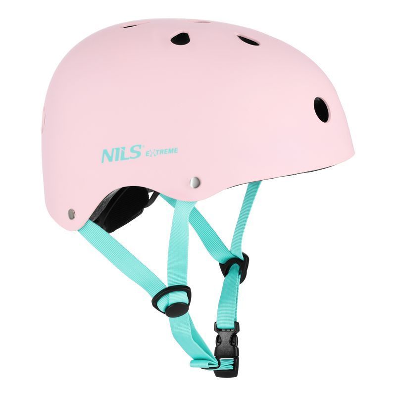 Nils Extreme MTW001-1 bicycle helmet, size M, pink and sea color