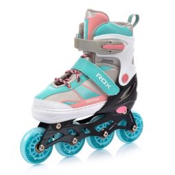 Meteor Rox roller skates pink/light blue