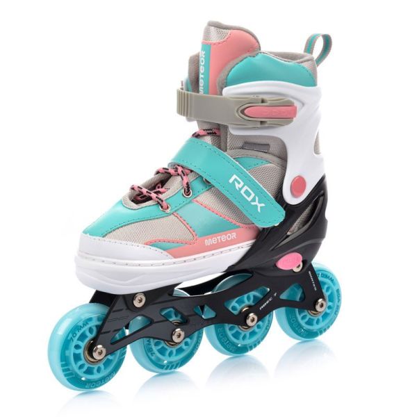 Meteor Rox roller skates pink/light blue