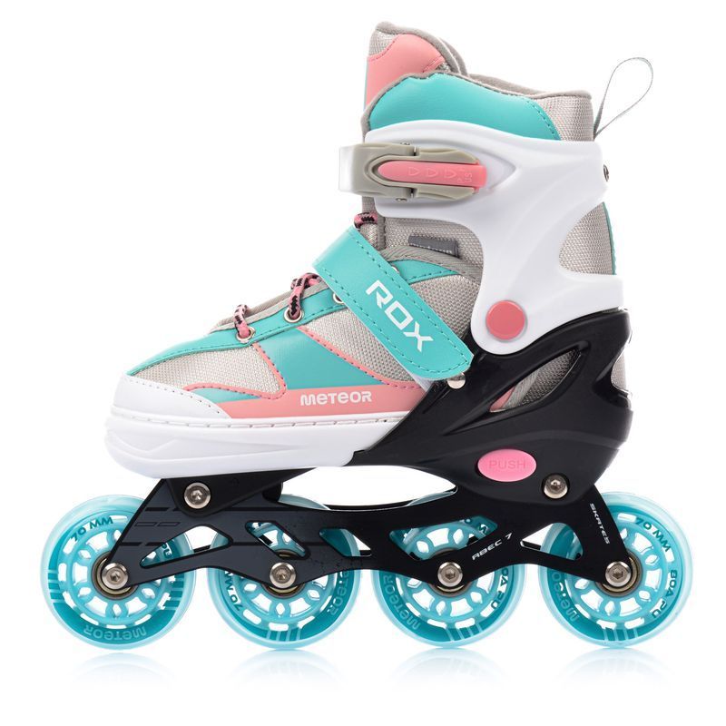 Meteor Rox roller skates pink/light blue