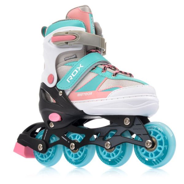 Meteor Rox roller skates pink/light blue