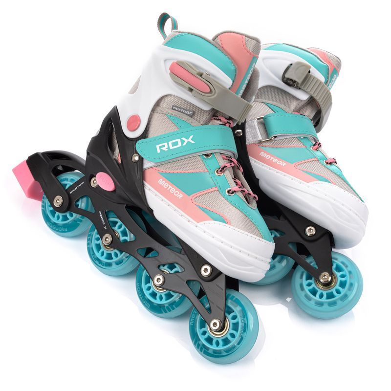 Meteor Rox roller skates pink/light blue