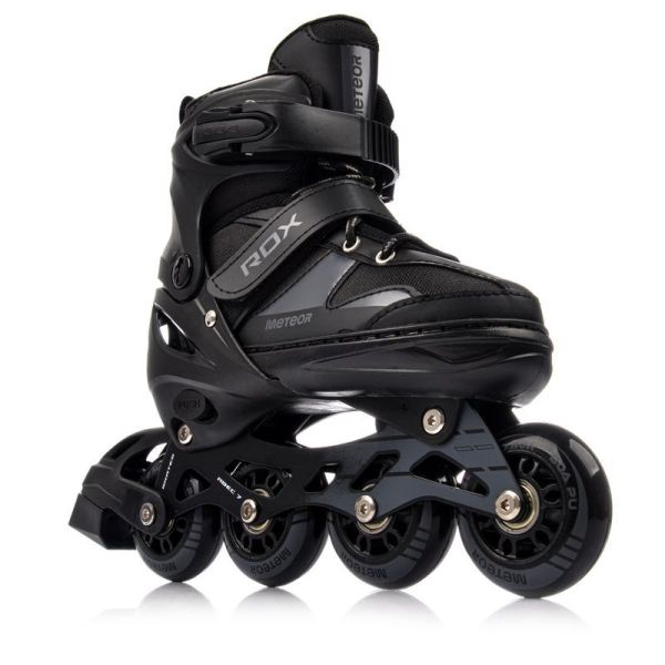 Meteor Rox S black roller skates