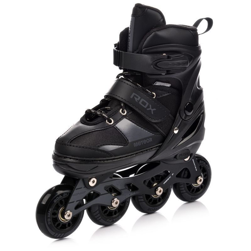 Meteor Rox S black roller skates