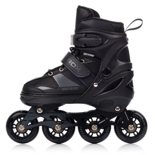 Meteor Rox S black roller skates