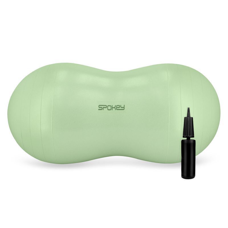 Gymnastic ball with pump ovoball Spokey, green color