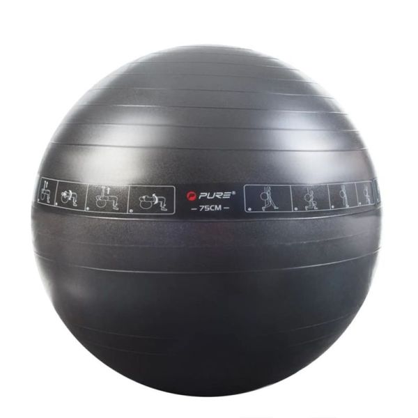 Pure 2 Improve gymnastics ball, black color